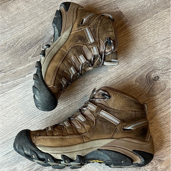 Keen Targhee II Mid Waterproof Hiking Boot Brown Leather Womens 7 UK 4.5 EU 37.5 - Picture 1 of 8